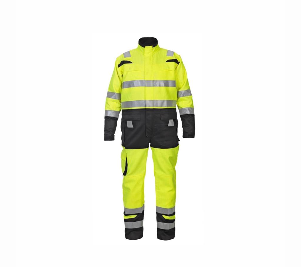 HOVE HIGH VISIBILITY TWO TONE COVERALL SATURNYELLOW/BLACK