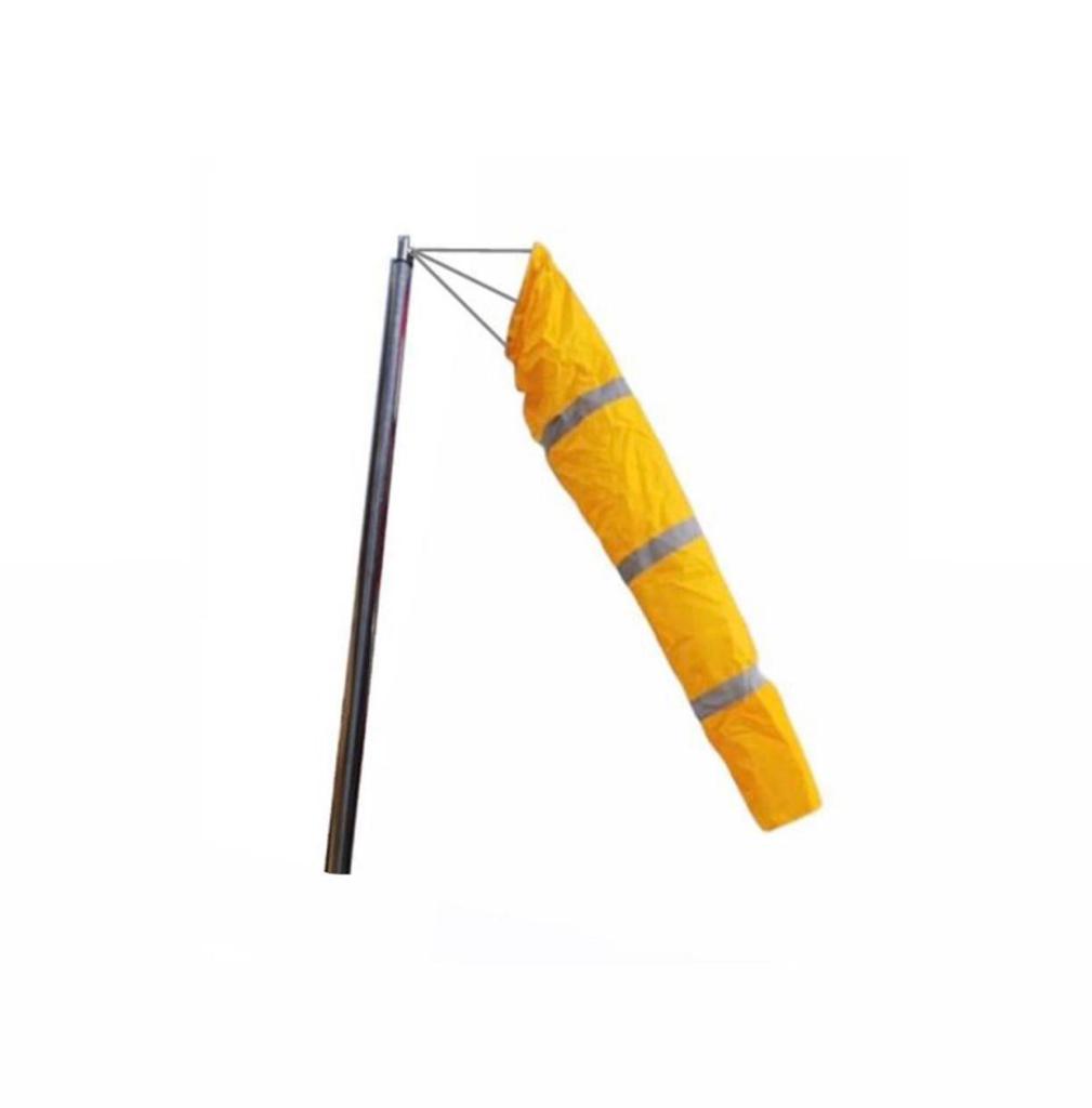 Windsock Yellow With Reflective Tape 30cm